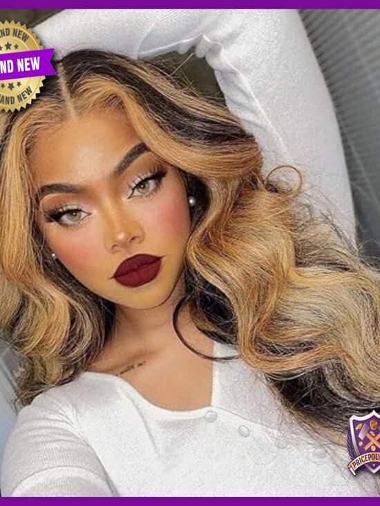Accessories - 24 Inch Human Hair Lace Front Wig 150% Density Pre Plucked Hairline